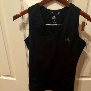 Adidas Black V-Neck Tank Top